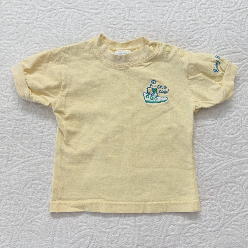 Vintage Baby B'Gosh Made in USA 100% Cotton "Chug Chug" Boat Tee (6-9 Months)